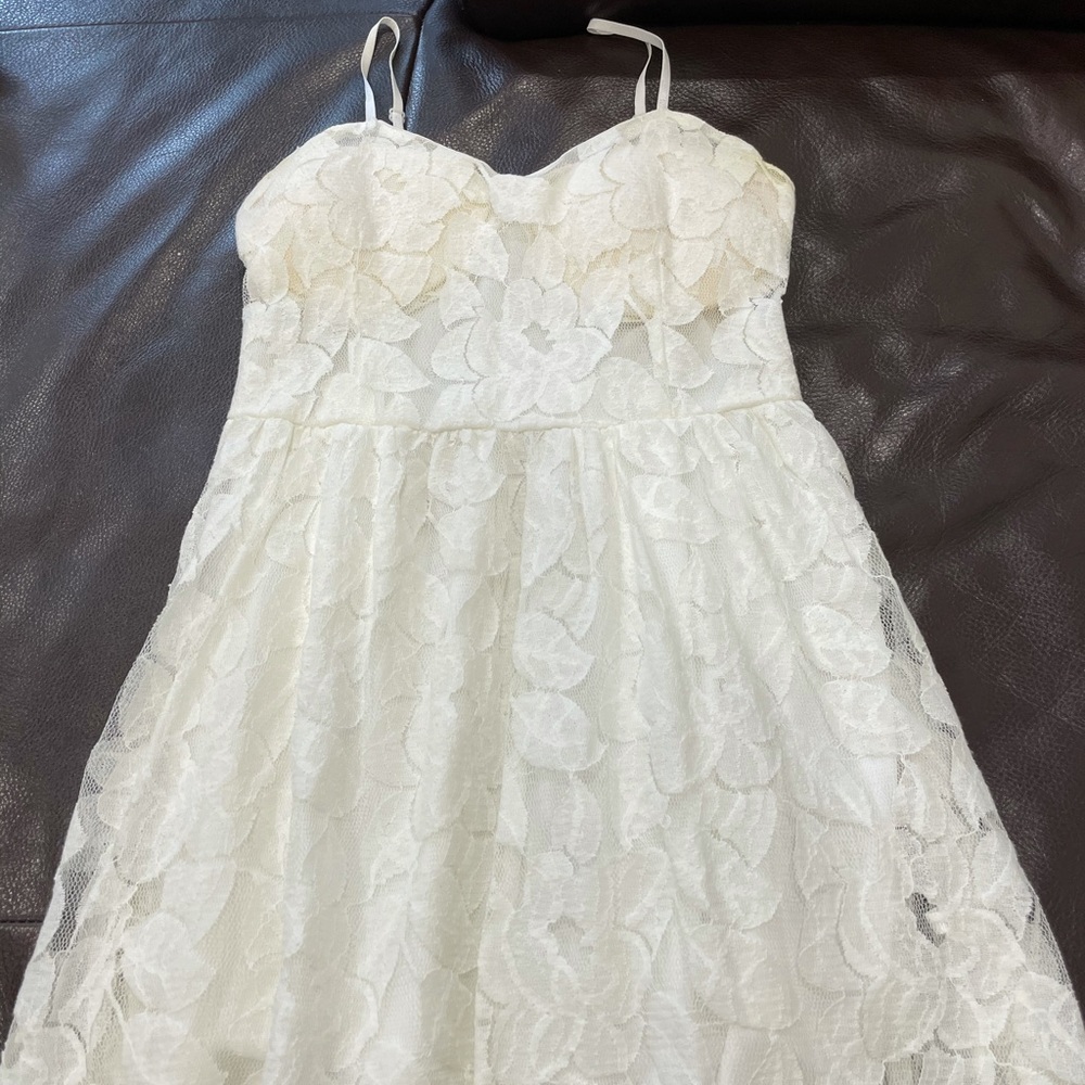 White Flower Petal Tank Top